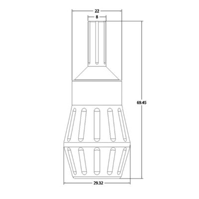 30MM Adjustable Metal Tattoo Grips For Tattoo Cartridges Needle