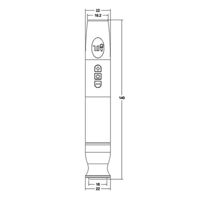 Grey Color PMU Permanent Makeup Machine Wireless For Body Tattoo